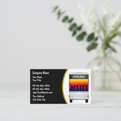 party-bus-rental-business-card-zazzle
