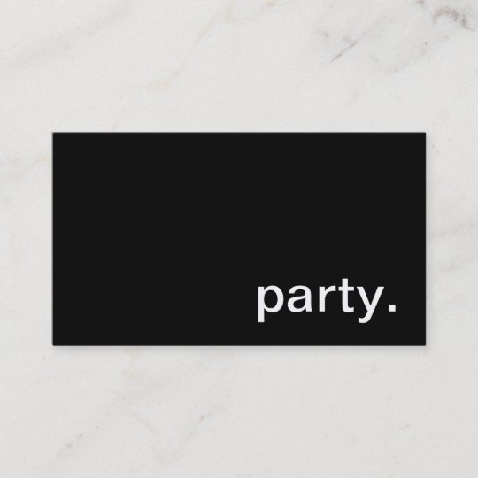 Party Business Card