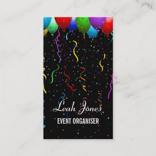 Customizable Party Business Card