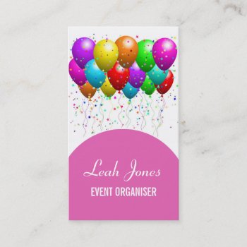 Party Business Card by Kjpargeter at Zazzle