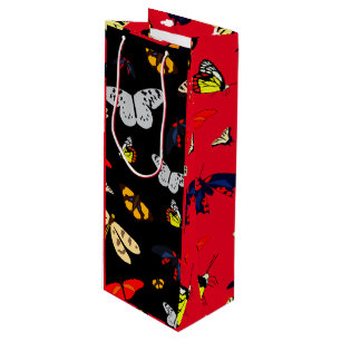 Party Butterfly Wine Gift Bag