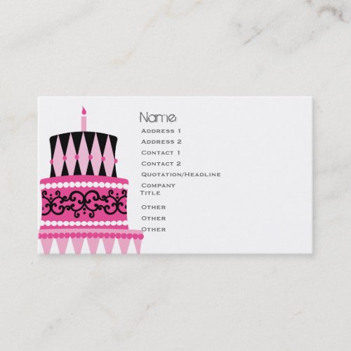 Party Cake Business Cards