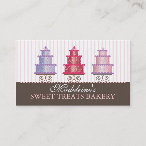 Party Cakes Custom Bakery Business Card