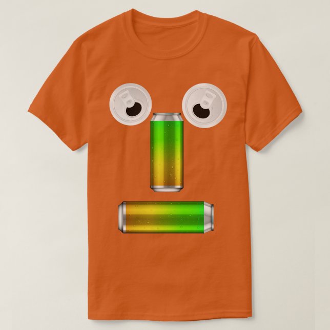 Party Canned Beer Face nival T-Shirt (Design Front)