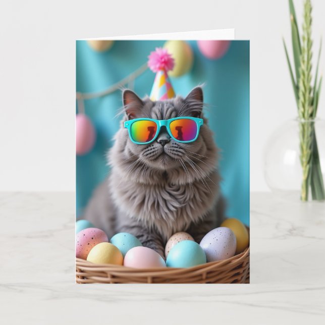 Party Cat Celebration Card (Front)