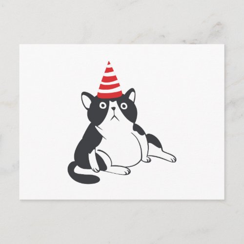 Party cat _ Choose background color Postcard