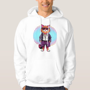 Party Cat in Sunglasses – Disco Outfit Hoodie