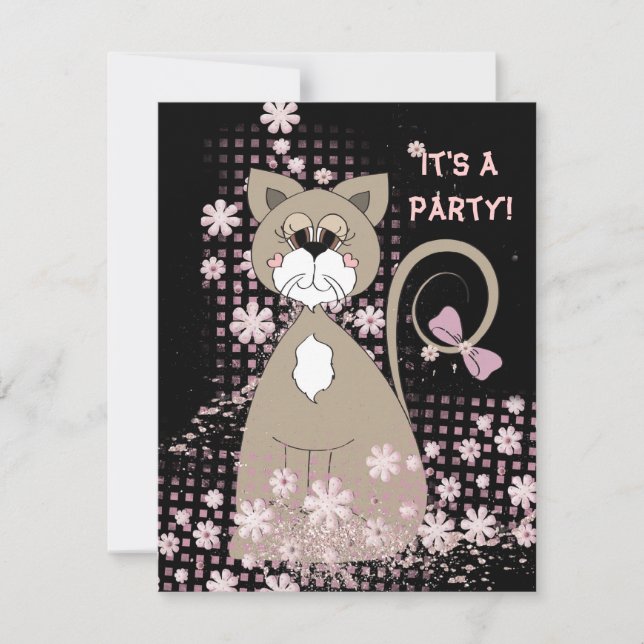 Party Cat Invite (Front)