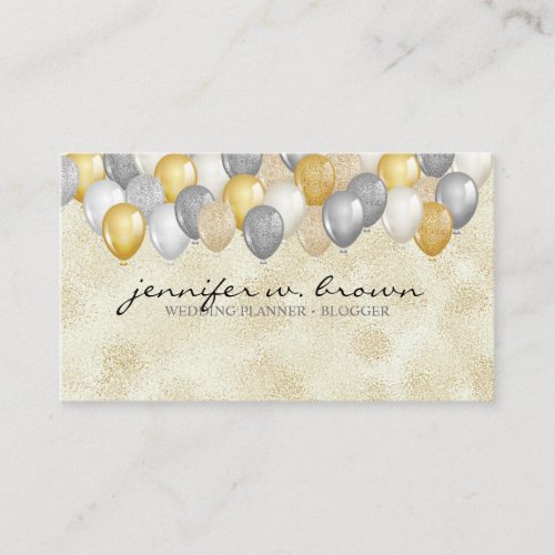 Party Celebration Balloons Business Card
