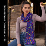 Party Celebration Colorful Confetti Blue Chiffon Scarf<br><div class="desc">Party Celebration Colorful Confetti Blue Background Chiffon Scarf. Personalize it with your artwork. Edit it to change the colored background. For any occasion,  New Year's Day,  4th of July,  Christmas,  Mother's Day,  birthday,  a gift for you or someone special.</div>