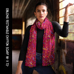 Party Celebration Colorful Confetti Red Chiffon Scarf<br><div class="desc">Party Celebration Colorful Confetti Red Chiffon Scarf. Personalize it with your artwork. Edit it to change the colored background. For any occasion,  New Year's Day,  4th of July,  Christmas,  Mother's Day,  birthday,  a gift for you or someone special.</div>