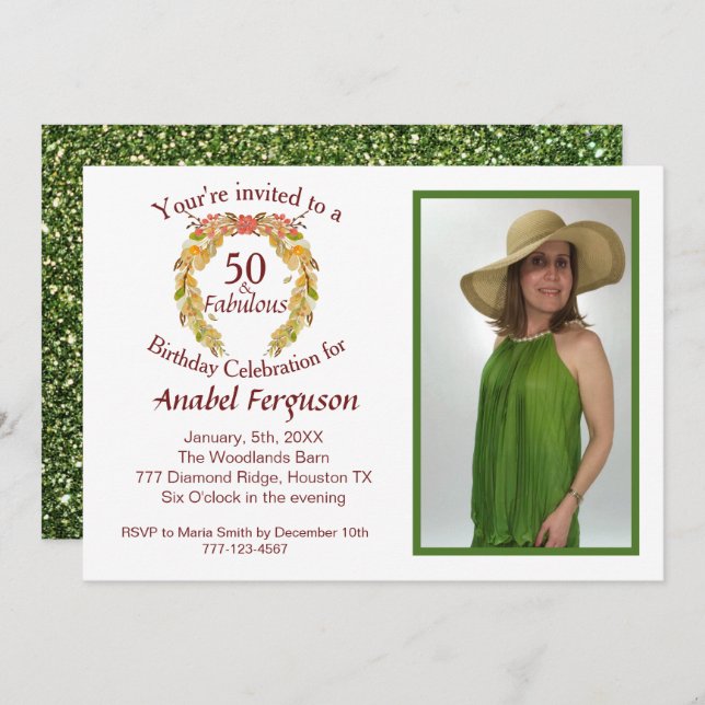 Party Celebration Invitation (Front/Back)