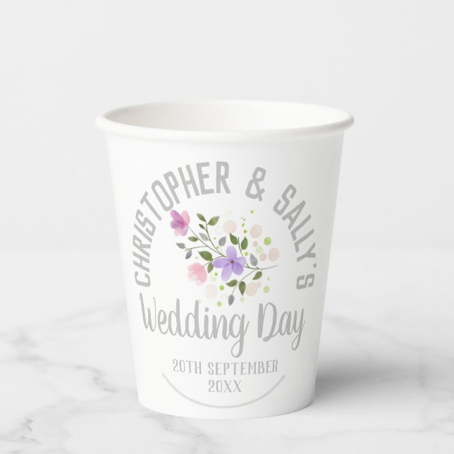Party Celebration of a Wedding Paper Cups (Front)