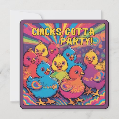 Party Chicks Invitation