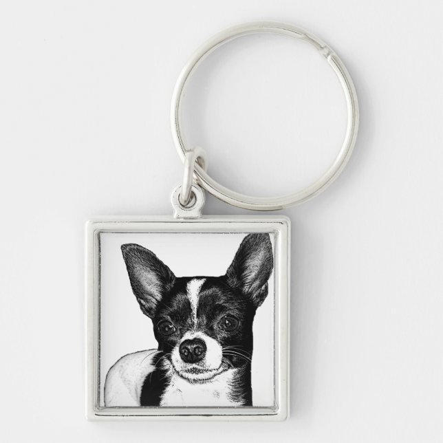 Party Chihuahua Keychain (Front)
