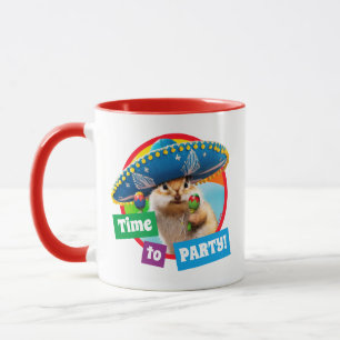 Party Chipmunk In Sombrero Mug