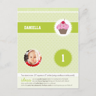 PARTY CIRCLES :: cupcake 2 Invitation Postcard