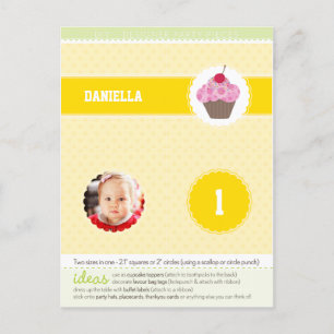 PARTY CIRCLES :: cupcake 4 Invitation Postcard