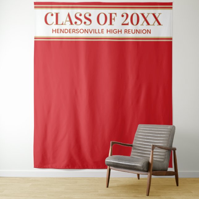 Party! Class Reunion Photo Backdrop tapestry (In Situ)