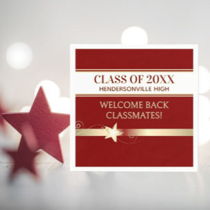 Party! Class Reunion Welcome back Napkins