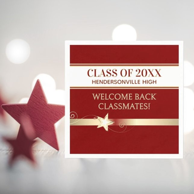 Party! Class Reunion Welcome back Napkins (Creator Uploaded)