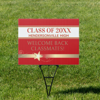 Party! Class Reunion welcome yard sign