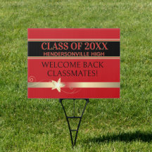 Party! Class Reunion welcome yard sign