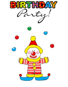 juggling clown invitations zazzle