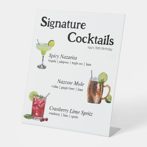 Party Cocktail Sign