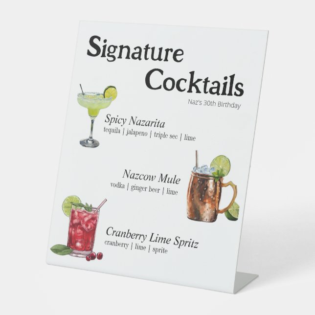 Party Cocktail Sign (Front)