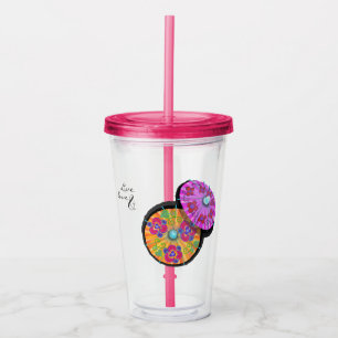 Party Cocktail Umbrella Personalized Acrylic Tumbler