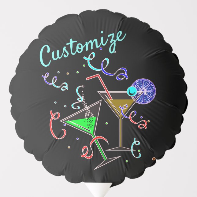 Party Cocktails Black Balloon (Front)