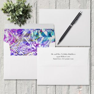 Party Color Diamond Rainbow Gemstone Wedding Envelope