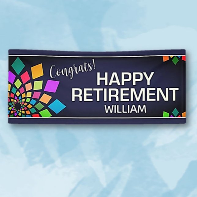 Party! Colorful, Fun Custom Retirement Banner (Creator Uploaded)