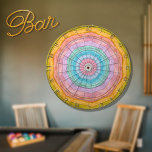 Party Colorful Pastel Rainbow Rustic Wood Tone  Dart Board<br><div class="desc">Party Colorful Pastel Rainbow Rustic Wood Tone    A rustic Wood Grain Dartboard makes the perfect personalized Gift,  it's great for weddings,  parties,  Shoers,  family reunions,  and just everyday fun. Our easy-to-use template makes personalizing easy.</div>