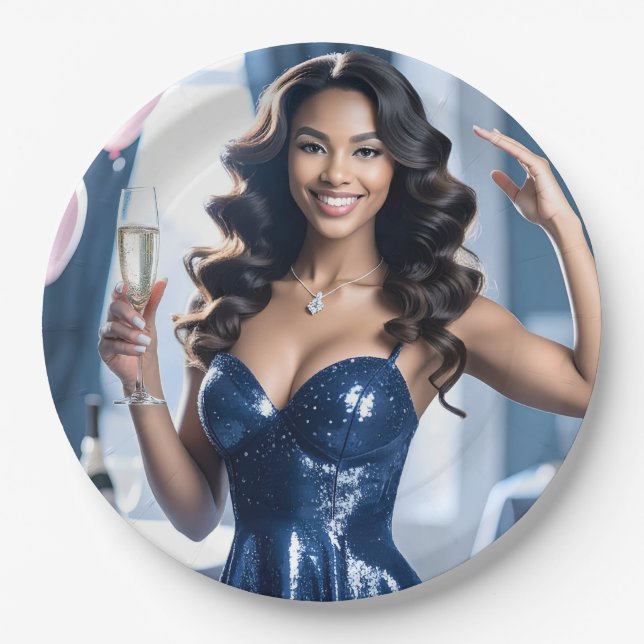 Party Congratulations Paper Plates (Front)