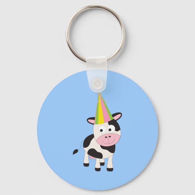 Party Cow Keychain (Front)