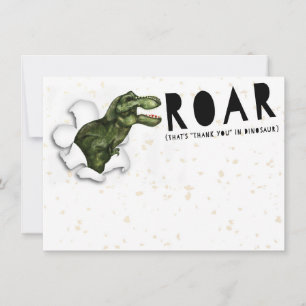Party Crasher Dinosaur Thank You Notes