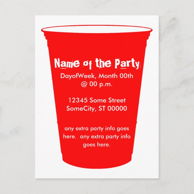 party cup invite (Front)