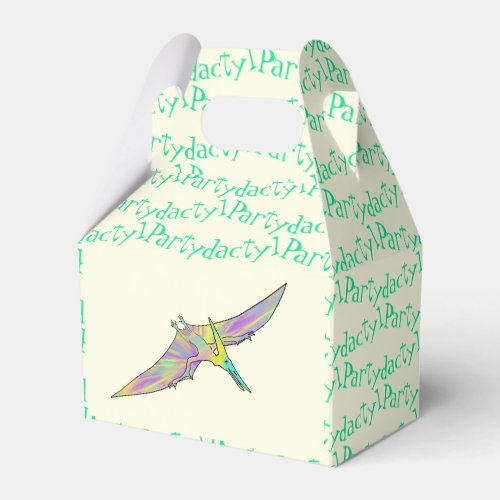 Party dactyl Colorful Pterodactyl Dinosaur Art Favor Boxes