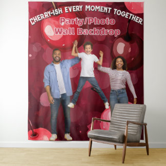 Party Decor Harvest Fruit Cherries Backdrop