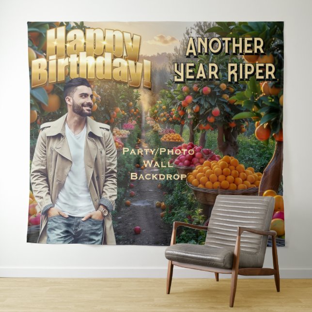 Party Decor Harvest Fruit Trees Orchard Backdrop (In Situ (Horizontal))