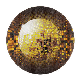 Party Disco: Vintage Glowing Lights. Cutting Board