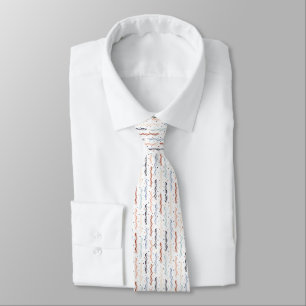 Party DNA on White Neck Tie