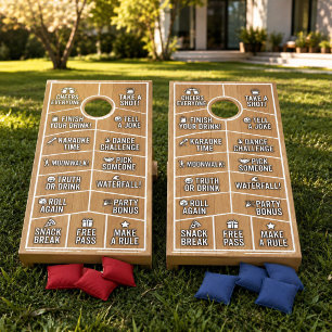 Party Drinking Game Cornhole Boards