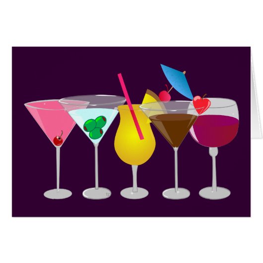 Party Drinks Cards (Front Horizontal)