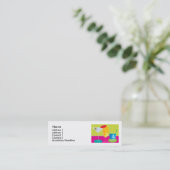Party Drinks Mini Business Card (Standing Front)