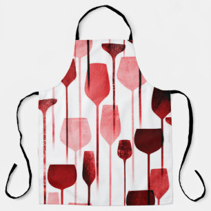 Party drinks seamless pattern apron