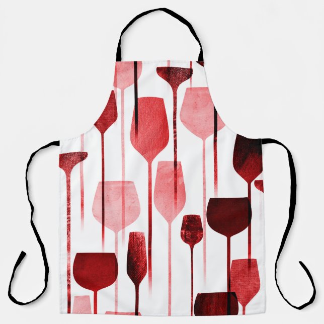 Party drinks seamless pattern apron (Front)