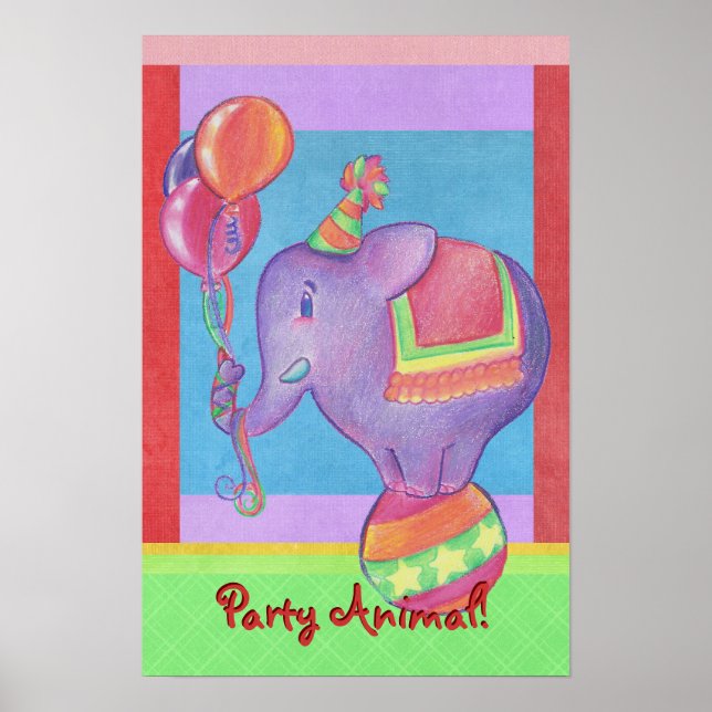 Party Elephant Poster (Front)